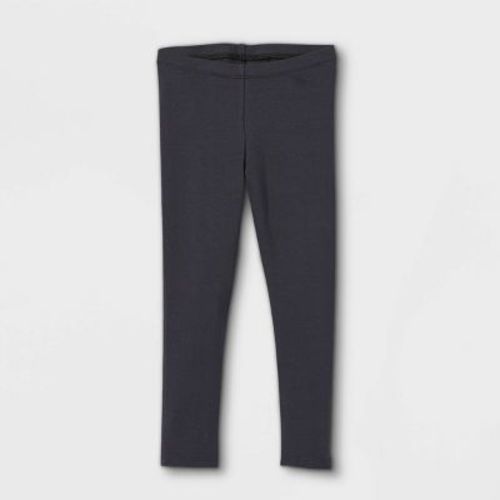 Toddler Girls' Solid Leggings - Cat & Jack™ Black 18m