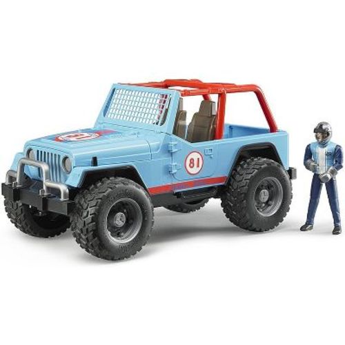 Bruder Jeep Cross Country Racer Blue With Driver