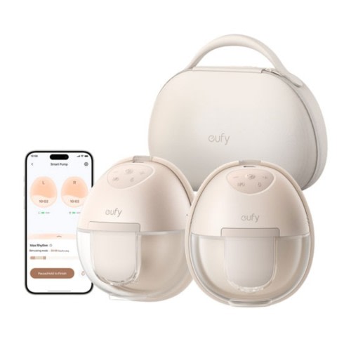 eufy S1 Pro Wearable Double Electric Breast Pump with Charging Case