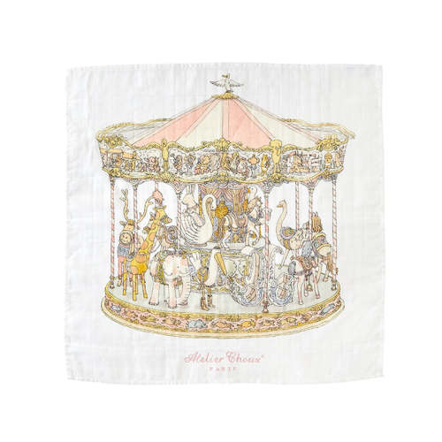 Atelier Choux Carré – Pink Carousel Swaddle
 | Caitlin Wilson