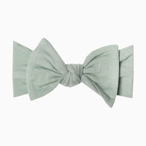 Copper Pearl Knit Headband Bow - Briar