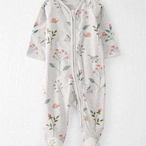 Botanical Butterfly Print Baby Organic Cotton Sleeper Pyjamas | Carter’s Oshkosh Canada