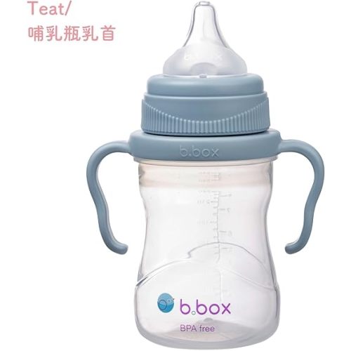 b.Box Bottle to Cup Transition Value Pack, Ocean, 240 ml Capacity (Pack of 4)