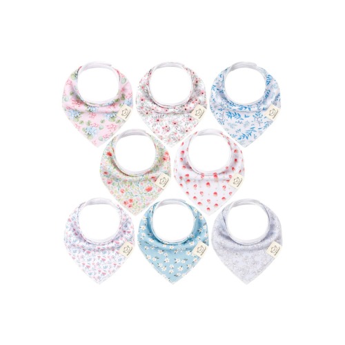 8-Pack Organic Bandana Bibs