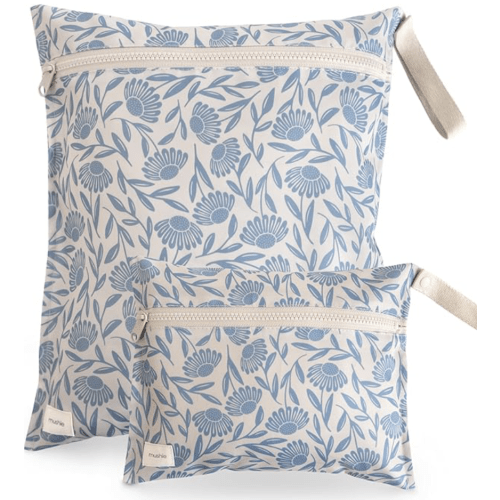 mushie Water Resistant Wet Bags, Set of 2