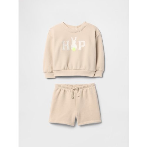 Baby VintageSoft Bunny Logo Sweat Set