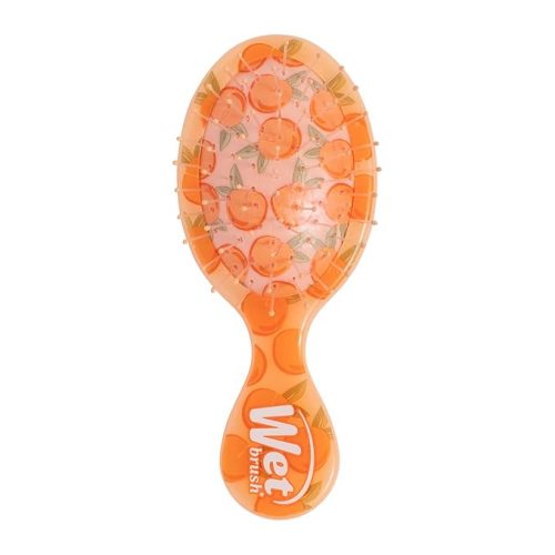 Wet Brush Mini Detangler Hair Brush, Peach (Tutti Fruitti), Detangling Travel Hairbrush, Ultra-Soft IntelliFlex Bristles Glide Through Tangles with Ease, Pain-Free, All Hair Types, Limited Edition