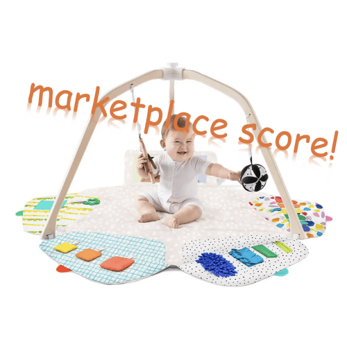 The Play Gym | Baby Activity & Tummy Time Mat with Sensory Strands | Lovevery