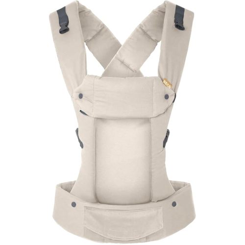 Beco Gemini Baby Carrier Newborn to Toddler - Front, Back and Hip Seat Carrier, Baby Carrier Backpack & Baby Front Carrier with Adjustable Seat, Ergonomic Baby Holder Carrier 7-35lbs (Ecru)