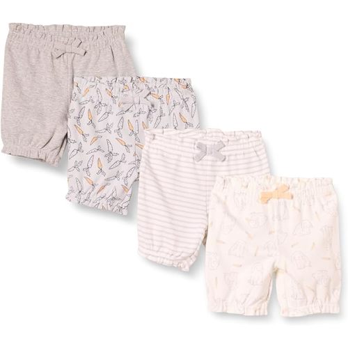 Amazon Essentials Baby Girls' Bloomer Shorts, Multipacks