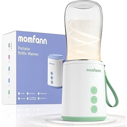 Portable Bottle Warmer, Travel Baby Bottle Warmer for Breastmilk On The Go, Leak-Proof, 2 Modes Fast Heating