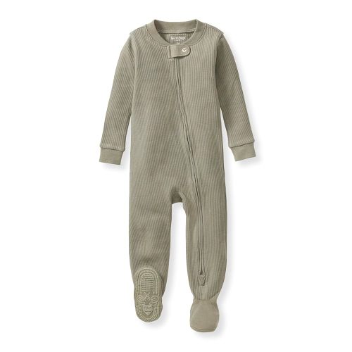 Burt's Bees Baby Unisex Baby Honeysoft Sleeper Pajamas, Zip Front Non-slip Footed Footie Pjs, Organic Cotton & Lyocell