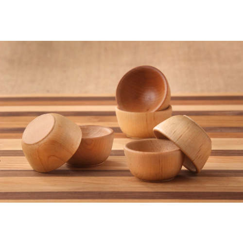 Set of 6 Wooden Pinch Bowls | New Hampshire Bowl and Board