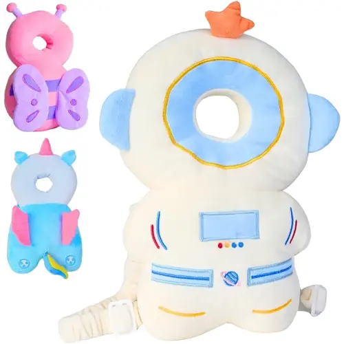 Baby Fall Back Head Protector, Head Protector for Baby Walking Safety Pad Backpack for 0-36 Months Baby Learning Walking Crawling,Baby Head Protection Pad - (Astronaut)
