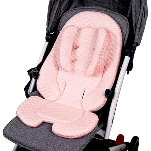 KAKIBLIN Infant Car Seat Insert for Baby to Newborn,Baby Head Support with Baby Head Pillow Breathable Fabric Baby Car Seat Head Support, Baby Car Seat Cushion for Swing, Stroller, Bouncer