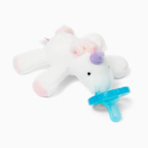 WubbaNub Pacifier - Baby Unicorn, Attached