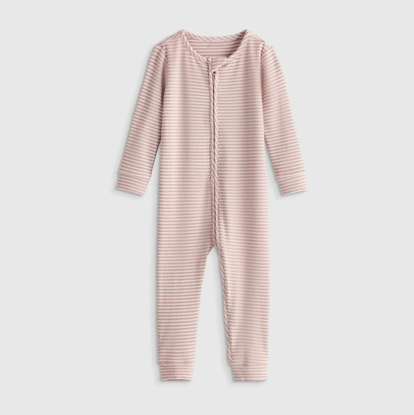 Softest Rib One Piece in Lilac Stripe