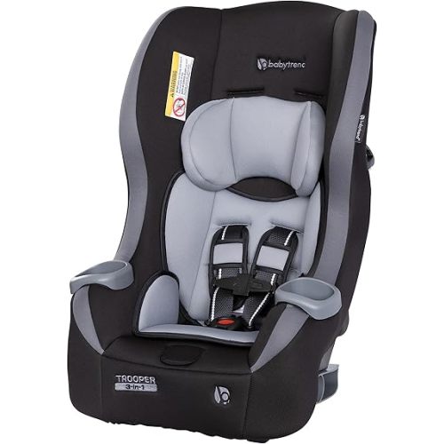 Baby Trend Trooper 3-in-1 Convertible Car Seat, Dash Black