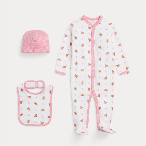 Polo Bear Cotton 3-Piece Gift Set NEWBORN