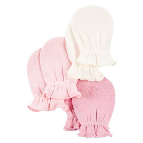 Carter's Baby Girls' 3-Pack Scratch Mittens Set
