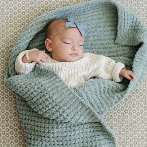 WAFFLE KNIT RECEIVING BLANKETS – Saranoni - Elm