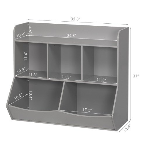 UTEX Toy Storage Organizer with Bookcase for Books,Toys