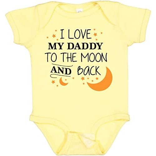 inktastic I Love My Daddy To the Moon and Back Baby Bodysuit