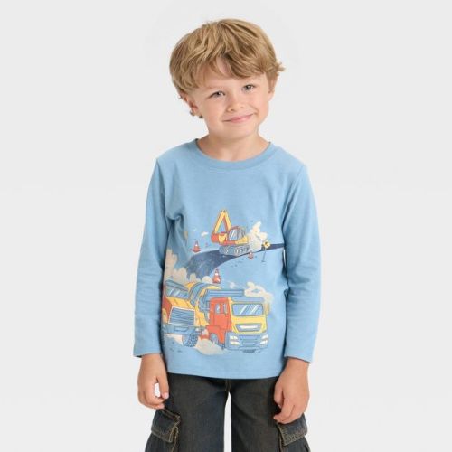 Toddler Boys' Long Sleeve Graphic T-Shirt - Cat & Jack™