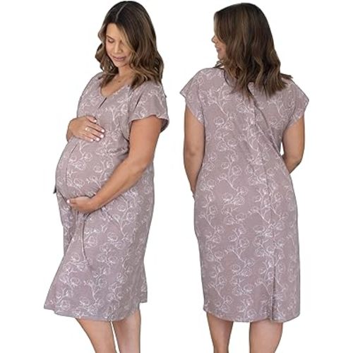 Kindred Bravely Universal Labor and Delivery Gown for Hospital | 3 in 1 Hospital Gowns for Women