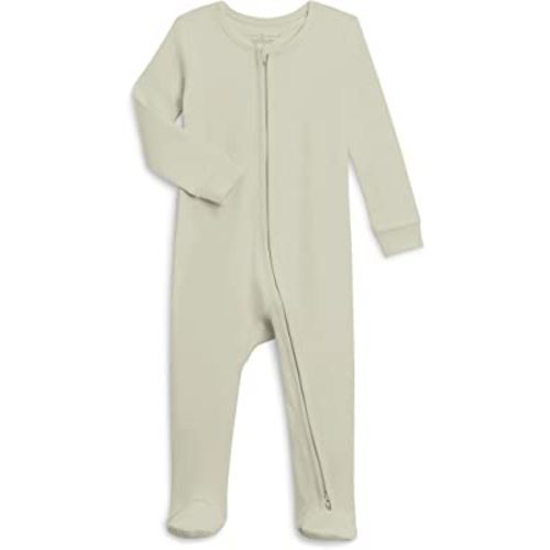 Colored Organics Baby Organic Cotton Peyton Zip Up Footed Sleeper