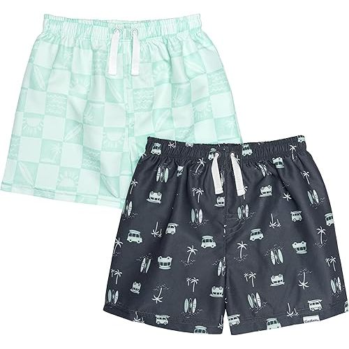Gerber Baby Boys' Toddler 2-Pack Swim Trunks