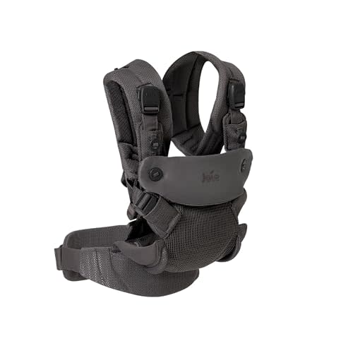 Joie Savvy Air 4-in-1 Mesh Baby Carrier – Breathable, Ergonomic Baby Carrier with 4 Carry Positions, Cooling Mesh Fabric, Padded Straps, and Lumbar Support (Cinder)