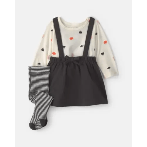 Baby Girl 3-Piece Halloween Long-Sleeve Dress Set - Black | Carter's