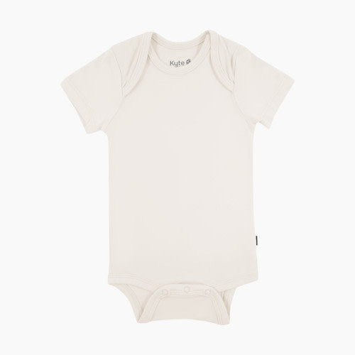 Kyte Baby Short Sleeve Bodysuit - Oat, 0-3 M