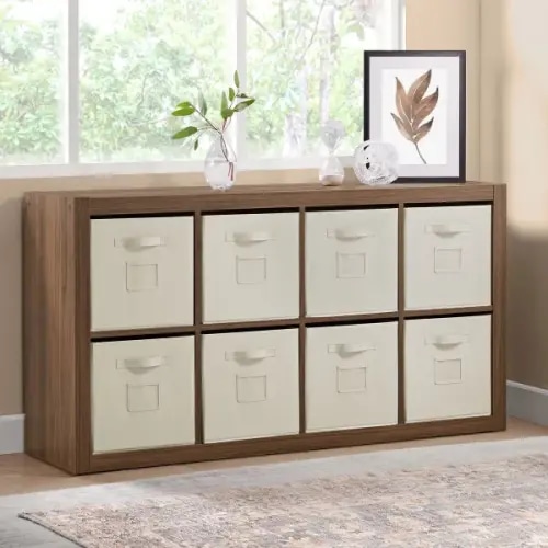 O'nin Room Divider with 8 Storage Bins