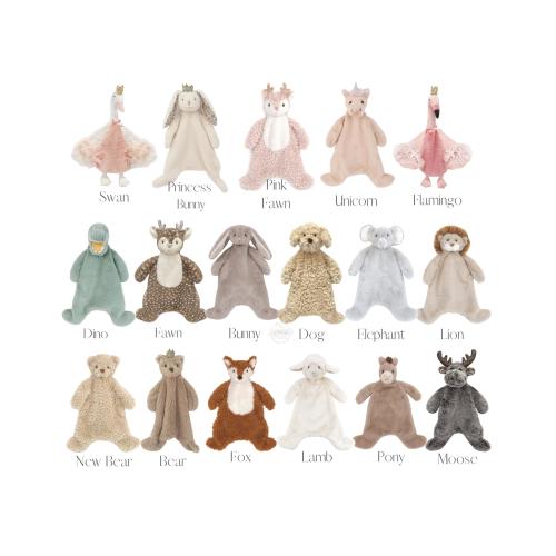 Personalized Baby Lovey, Mon Ami Plush Security Blankie, Baby Shower Gifts, Plush Animal Loveys