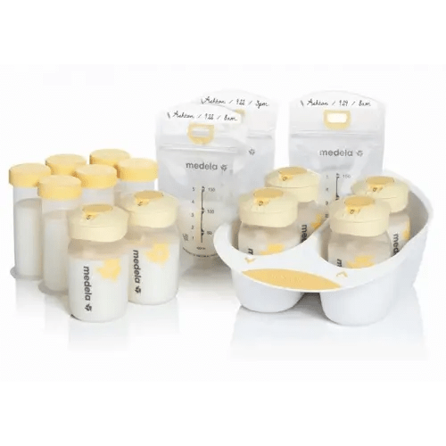 Medela Breast Milk Storage Solution Set, Breastfeeding Supplies & Containers, Breastmilk Organizer, Made Without BPA