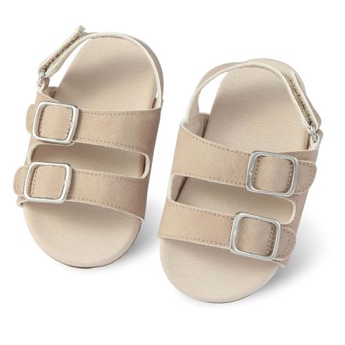 Baby Boys Girls Infant Summer Sandals Open-Toe Outdoor Anti-Slip Rubber Soft Sole Newborn Toddler First Walker Shoes