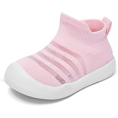 Eashi Baby Boy Girl Non-Skid Indoor Infant Walking Shoes Breathable Warm Elastic Sock Shoes with Memory Sole Protect Toes Outdoor Sneakers