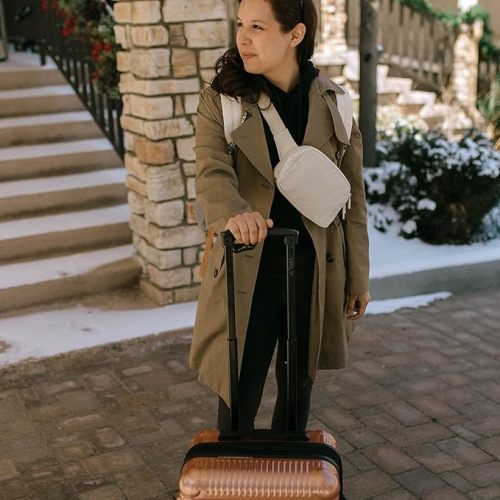 Parker Baby Diaper Belt Bag - Portable Fanny Pack Diaper Bag, Crossbody Bag for Moms - "Birch Belt Bag" - Cream