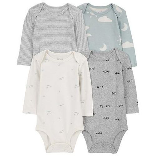 Baby Carter's 4-Pack Long Sleeve Cloud Bodysuits