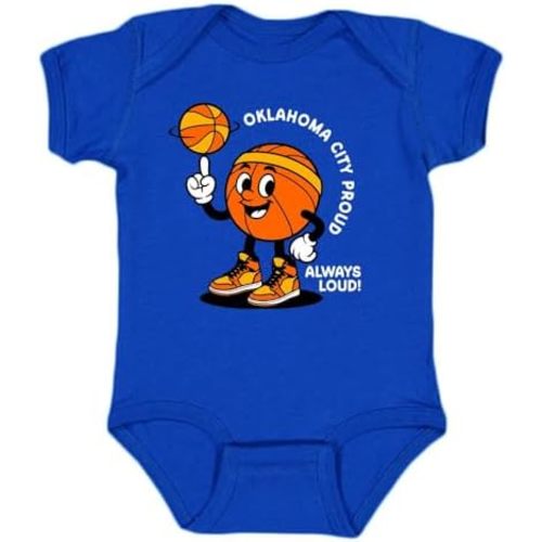 Hometown Proud, Always Loud Kid's Bodysuit for Basketball Fans