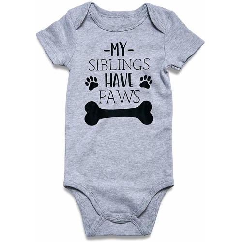 Cutemefy Baby Boys Girls Bodysuit Funny Infant Romper Jumpsuit Short and Long Sleeve Unisex Outfit Clothes 0-18 Months