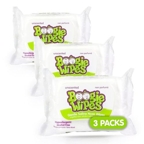 Baby Wipes Unscented by Boogie Wipes, Wet Wipes for Face, Hand, Body & Nose, Made with Vitamin E, Aloe, Chamomile and Natural Saline, 30 Count, Pack of 3 - 30 Count (Pack of 3)