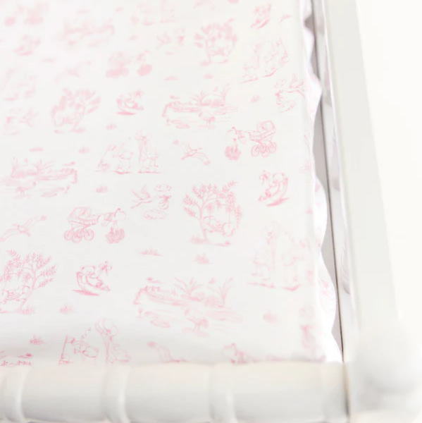 Cheeky Changing Pad Cover - Sir Proper's Sweet Arrival (Pink)