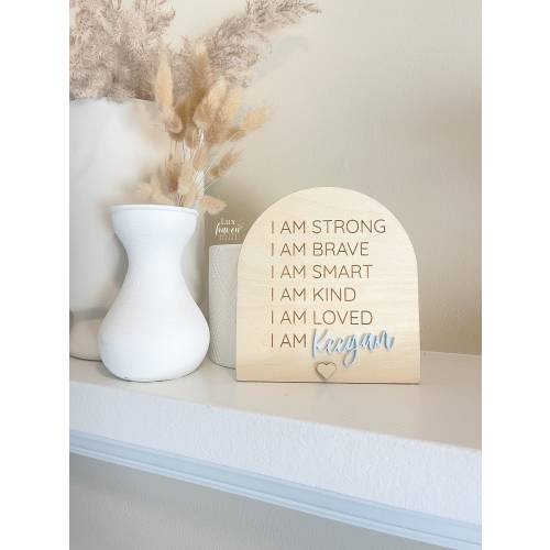 Affirmation Sign, Kids Affirmations Wall Art, I Am Wall Art, Kids Personalized Wall Art, Positive Affirmations, Affirmations for Kids, Decor