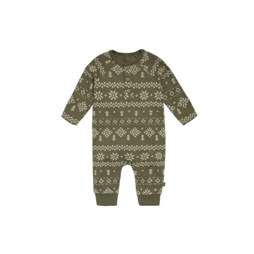 Waffle Knit Romper, 3-6M