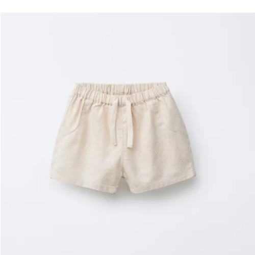 LINEN BLEND SHORTS - Light beige | ZARA United States