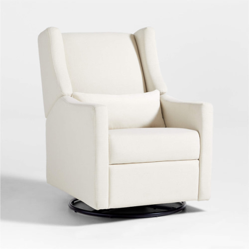 Babyletto Kiwi Cream Electronic Swivel Glider Power Recliner Nursery Chair - Cream