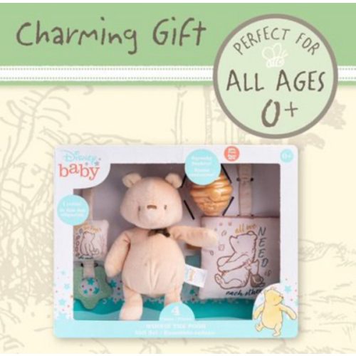 Disney Baby Classic Winnie the Pooh 4 Piece Gift Set